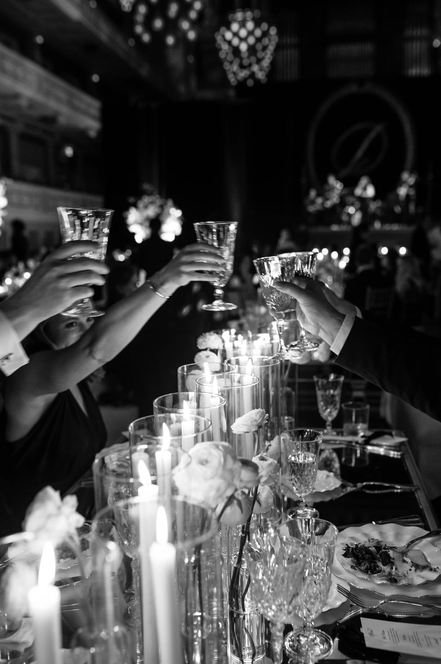 Skylar filming at a wedding